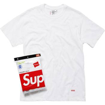 Accesorios Supreme Hanes® Tagless Tees (3 Pack) Blancas | Supreme 439AP